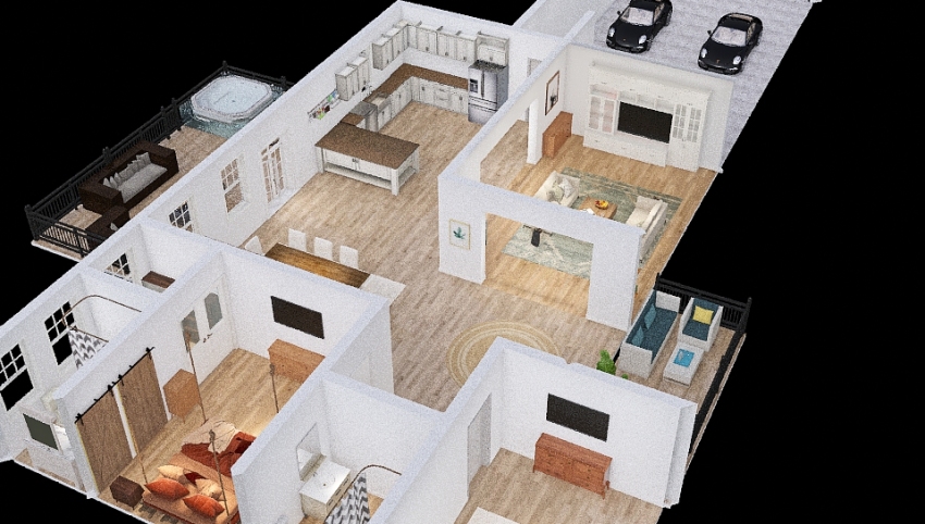 ranch home 3d design picture 303.97