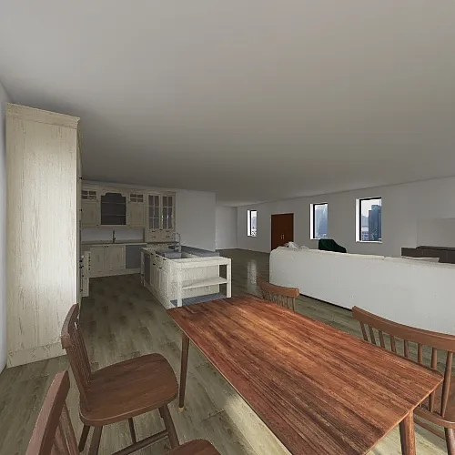 LivingDiningRoom 3d design renderings