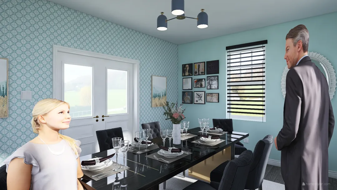 Dining room final 3d design renderings