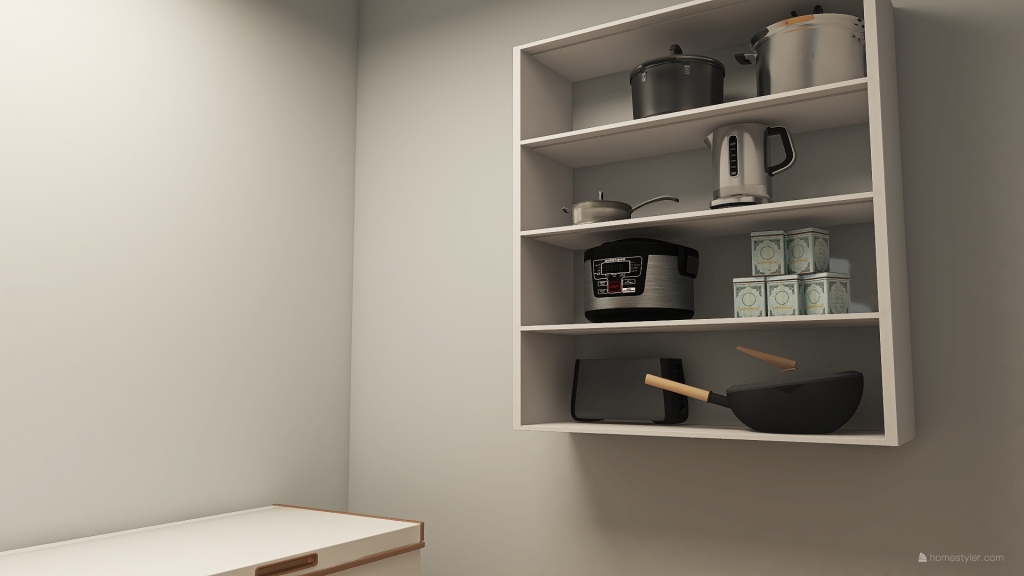 pantry/storage room 3d design renderings