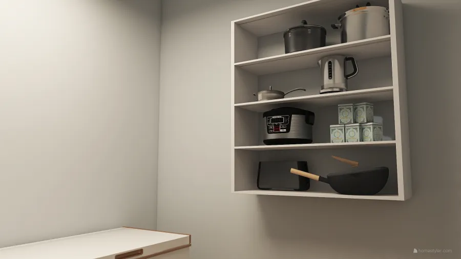 pantry/storage room 3d design renderings
