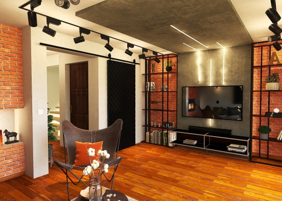living room update Pietrasik Design Rendering