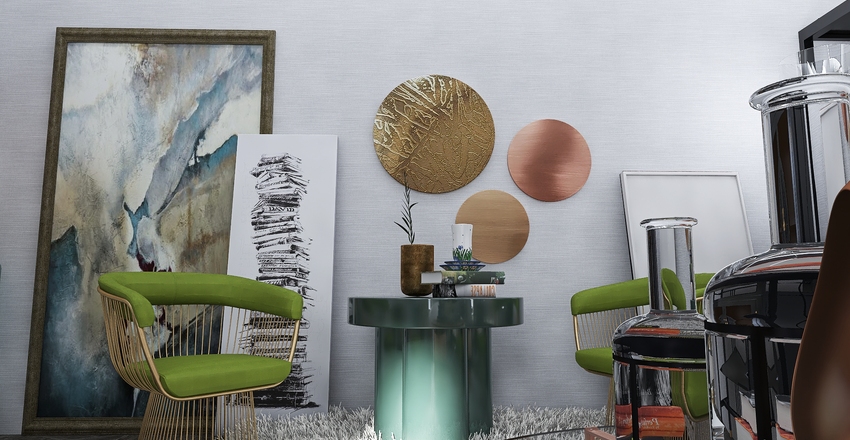 Classic Modern Interior Design Render