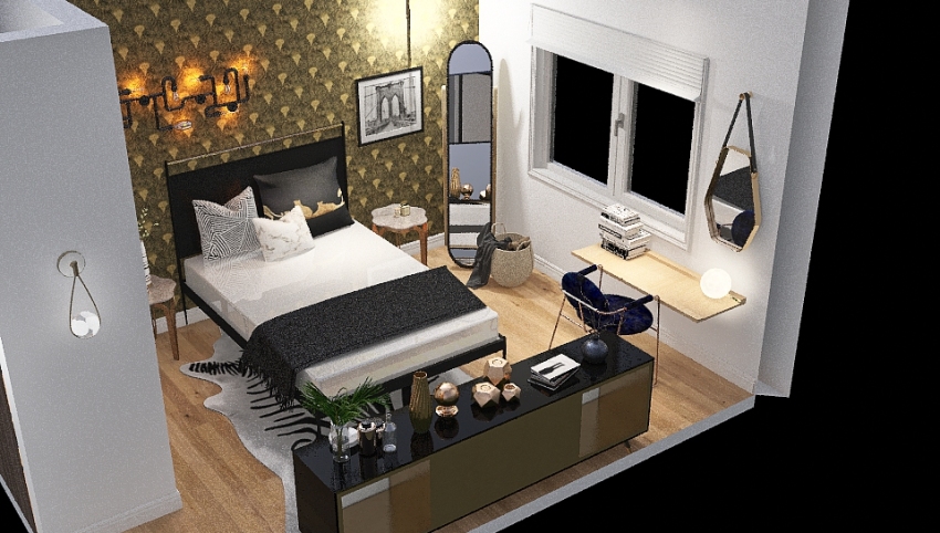 Bedroom Redesign 3d design picture 14.8