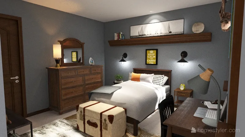 JD Bedroom 3d design renderings