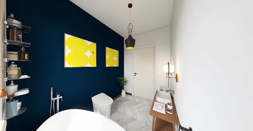 Pomieszczenie sypialniane Interior Design Render