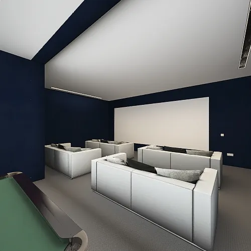 Games Room 3d design renderings