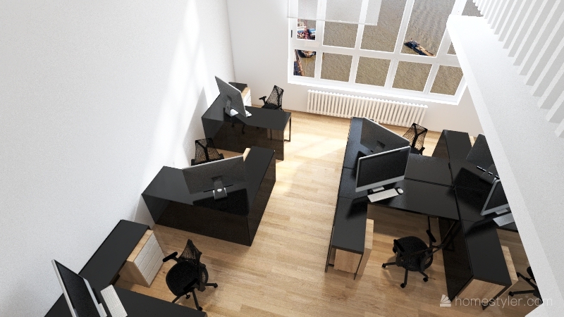 офис 3d design renderings