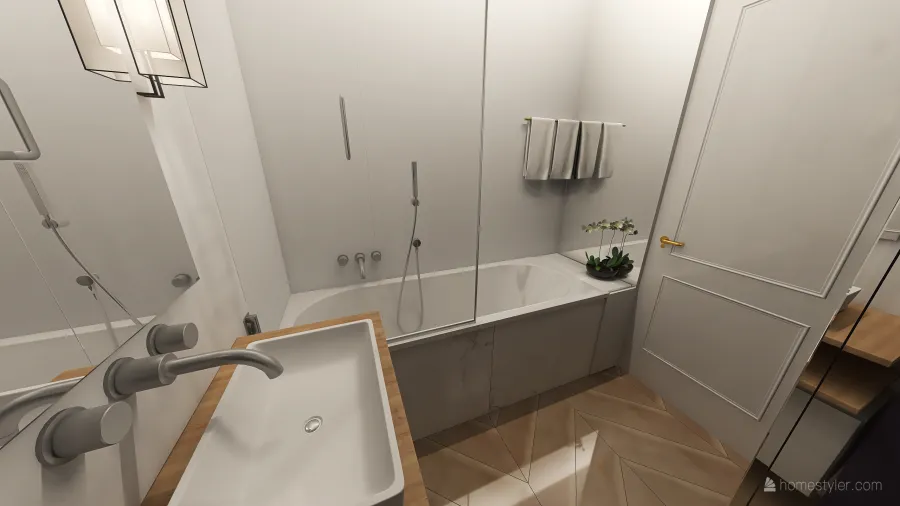 inna łazienka mieszkanie jacka ani 3d design renderings