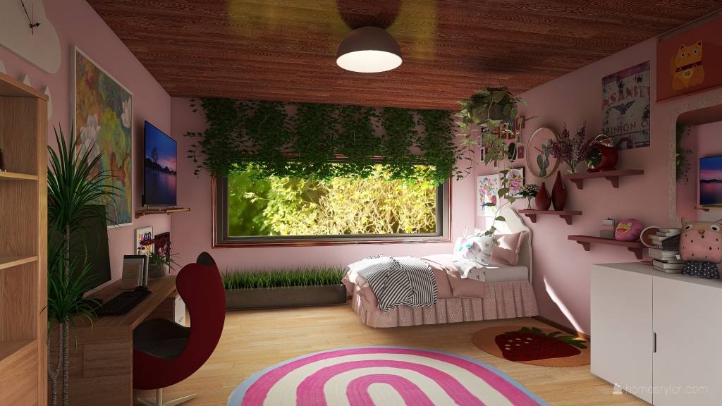 Mellow's Room 3d design renderings