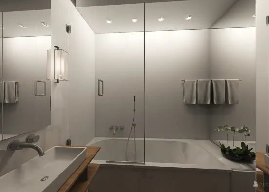 inna łazienka mieszkanie jacka ani Design Rendering