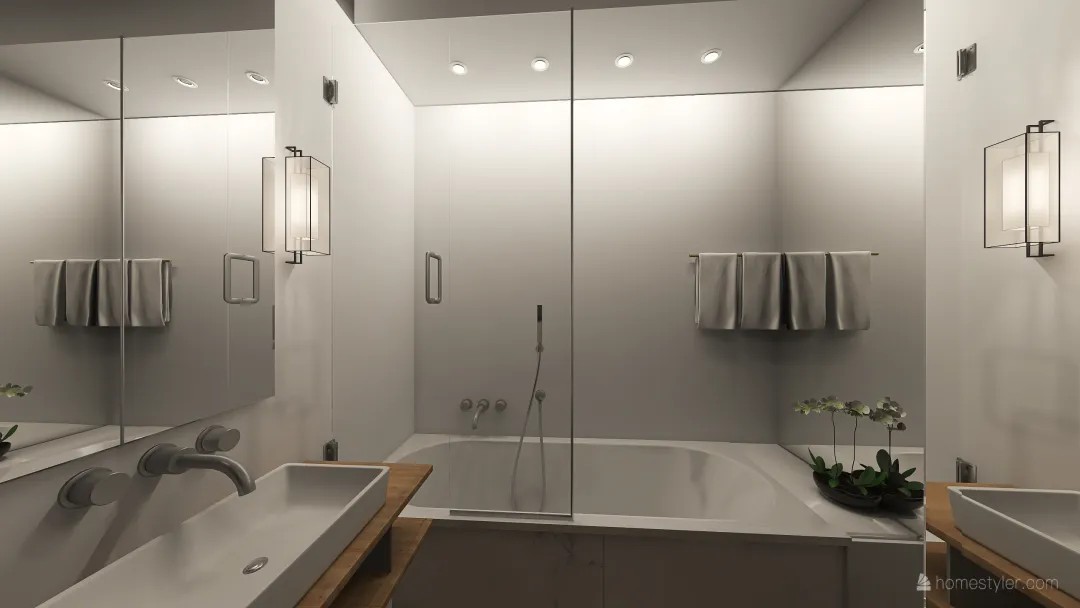 inna łazienka mieszkanie jacka ani 3d design renderings