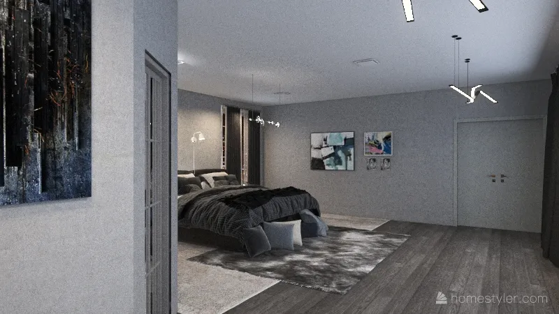 room 2 in 1 3d design renderings