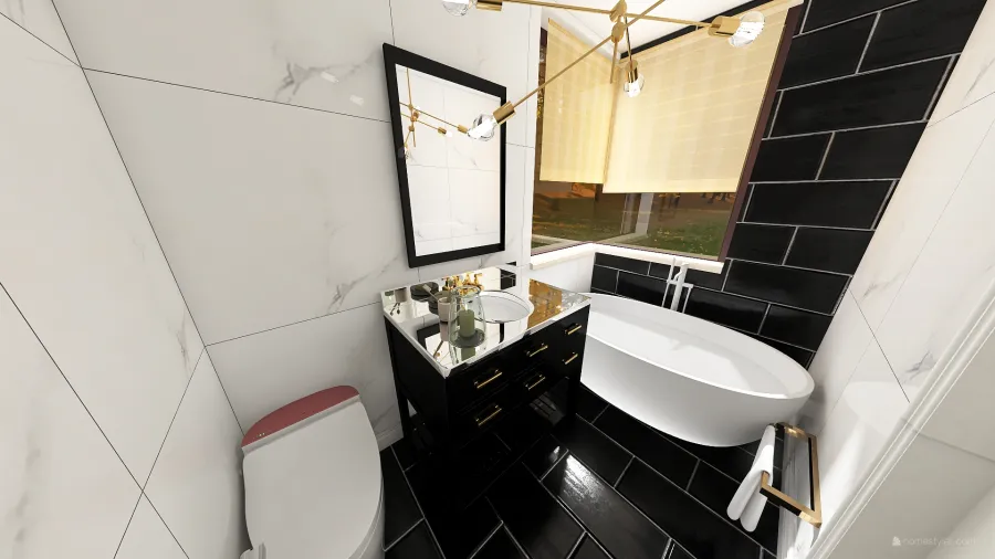 Salon łazienkowy 3d design renderings