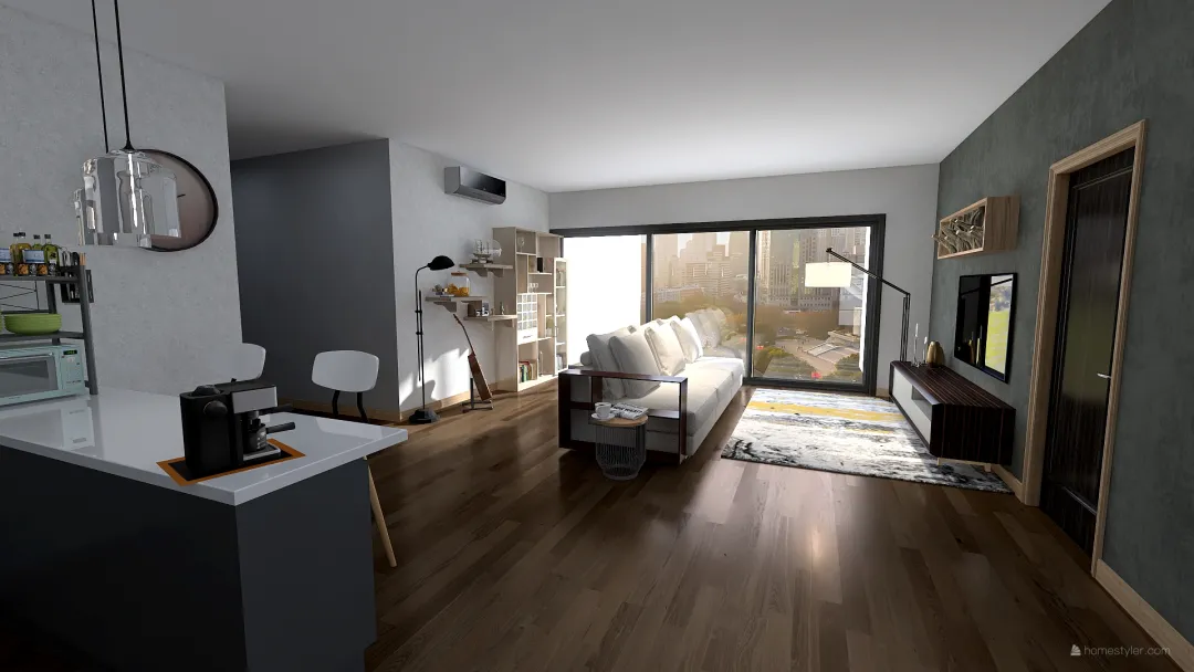 2 Bedroom Apartment 3d design renderings