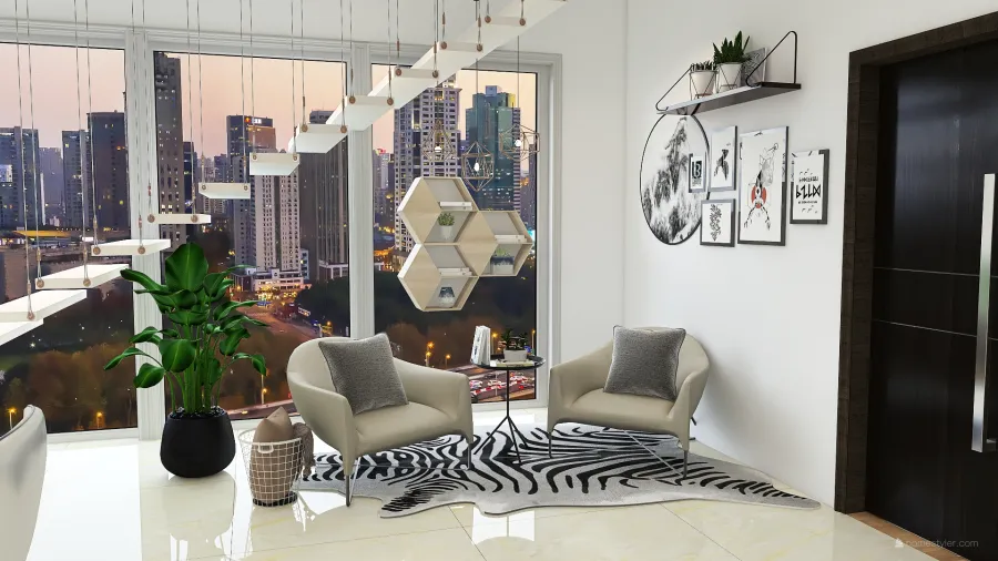 New york Apartment 3d design renderings