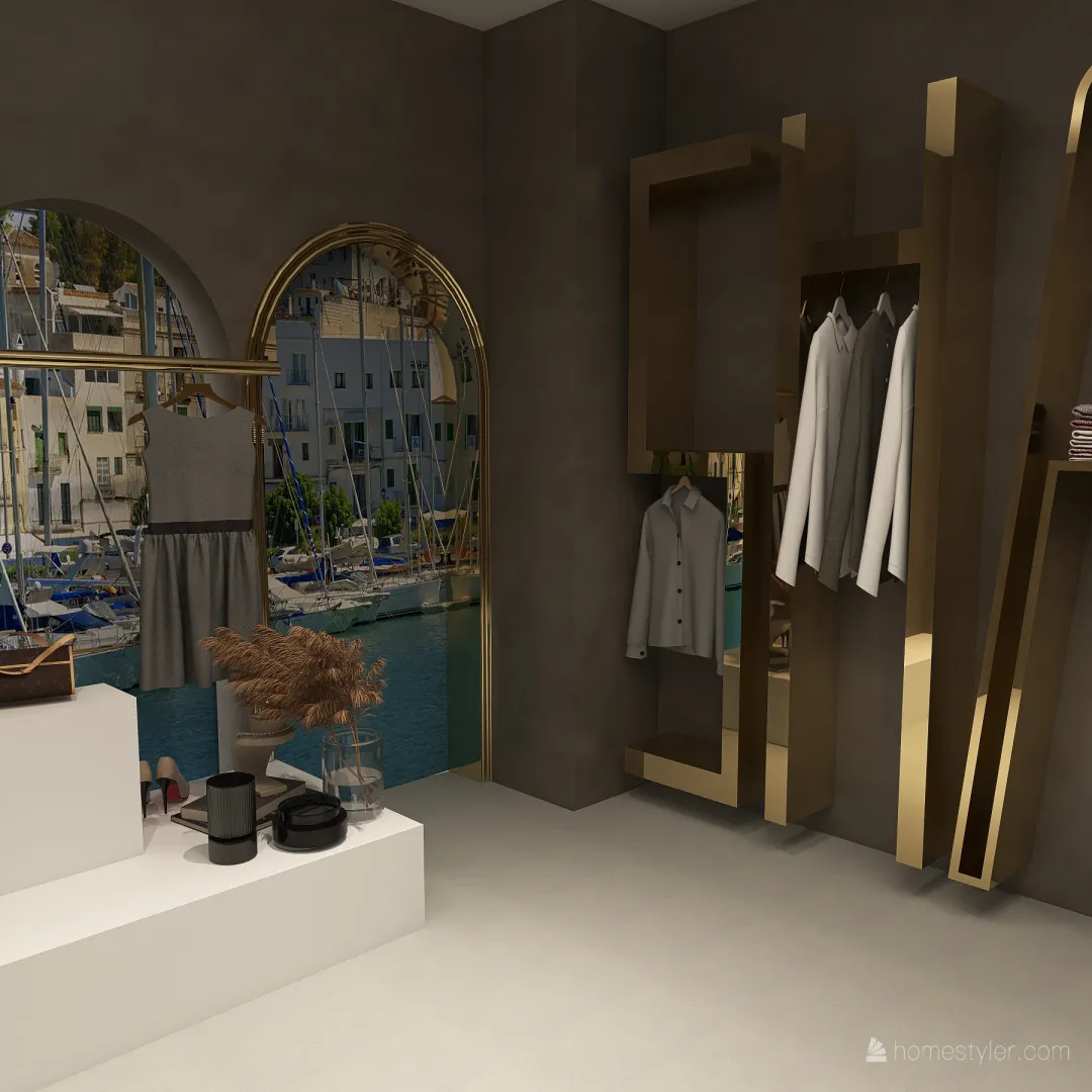 negozio 3d design renderings