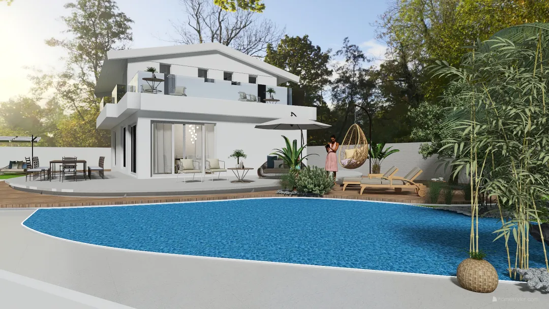 villa 3d design renderings