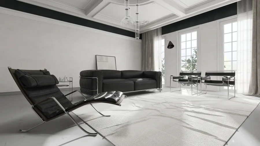 Bauhaus Bauhaus Style Model Collection Black White 3d design renderings
