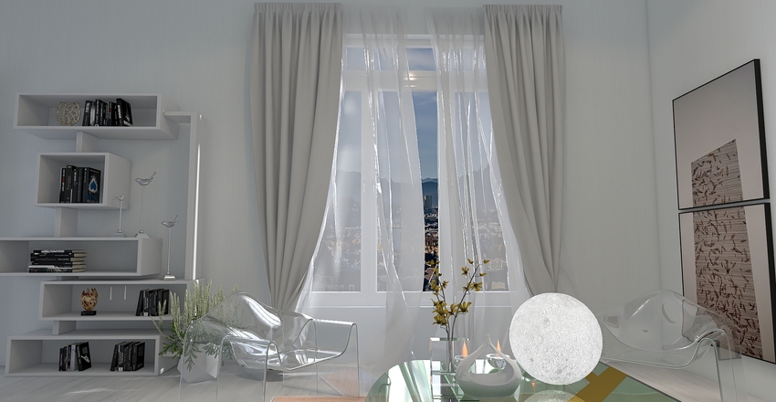 Translucence......inspired by acrylic furniture models. Interior Design Render