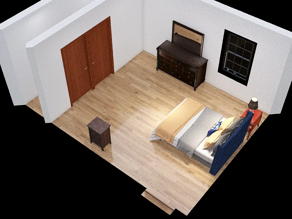 BEDROOM EXAMPLE 3d design renderings