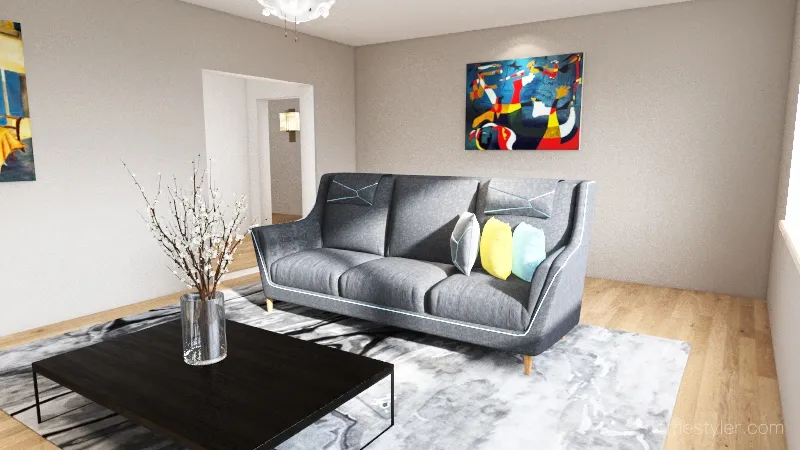 LivingRoom 3d design renderings