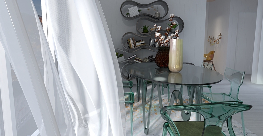 Translucence......inspired by acrylic furniture models. Interior Design Render