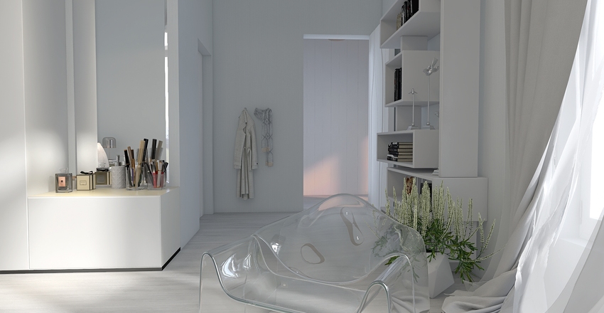 Translucence......inspired by acrylic furniture models. Interior Design Render