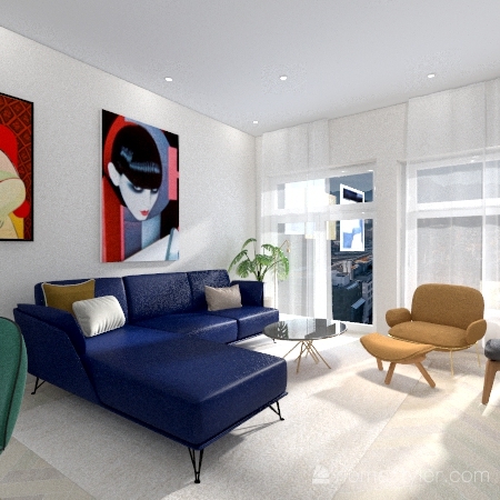 Young Couple Apartment Design Rendering