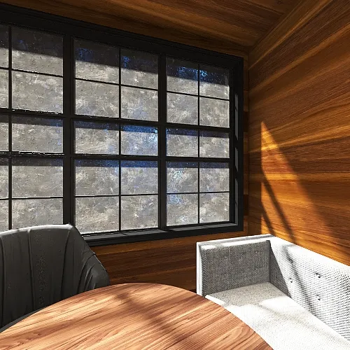 Mountain 1 Bedroom Cabin 3d design renderings