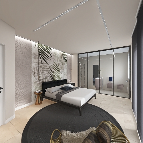 camera da letto 3d design renderings