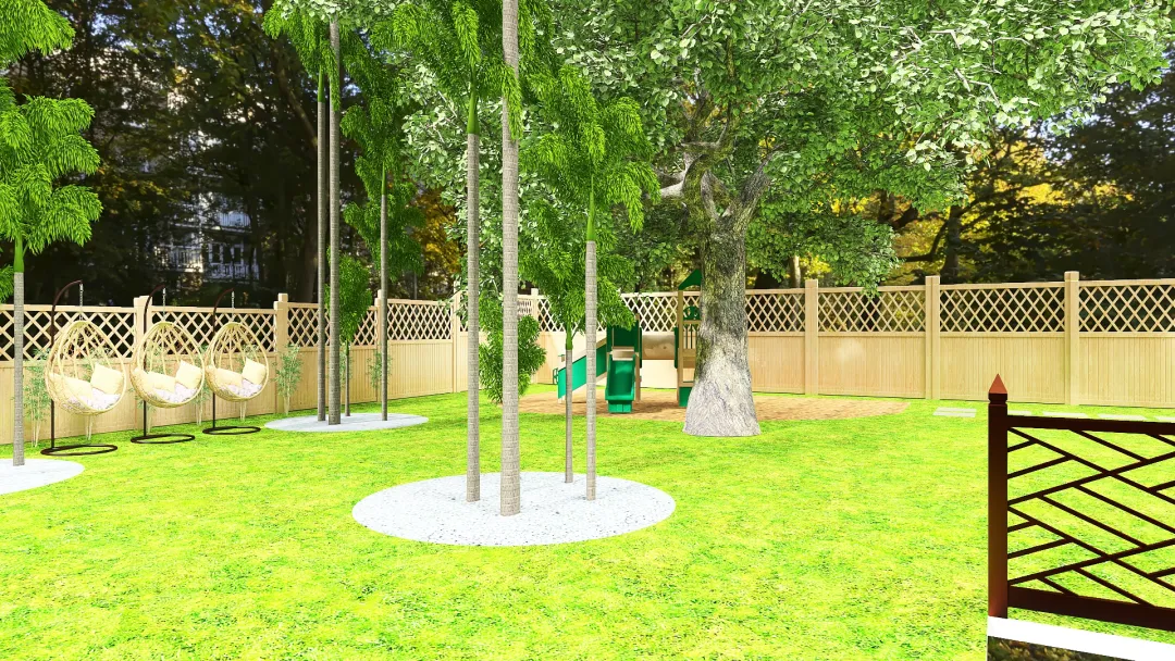 outdoor Backyard 8011 Chervil 3d design renderings