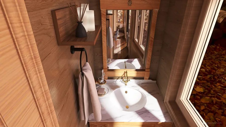 Wash Room 3d design renderings