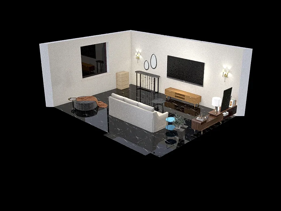 ห้องนั่งเล่น 3d design renderings