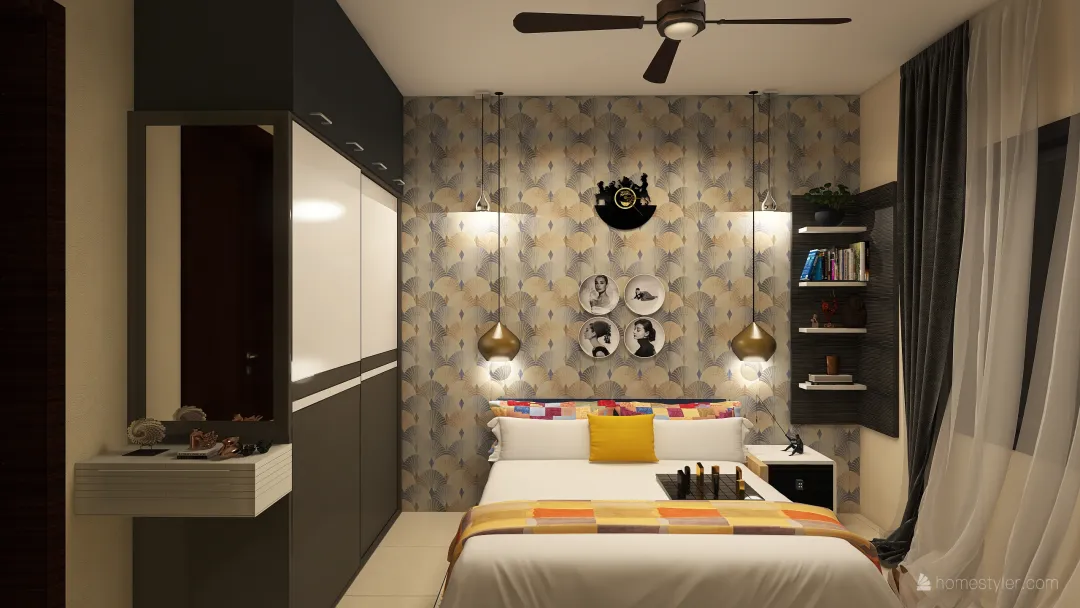 master bed room d 3d design renderings