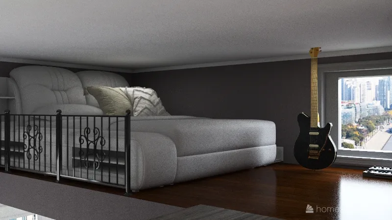 basic tiny home 3d design renderings