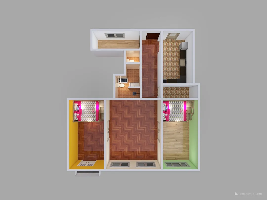 istvan- big hall 3d design renderings