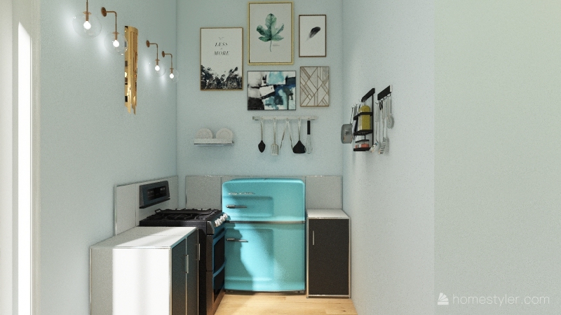 Tiny Home Interior Design Render
