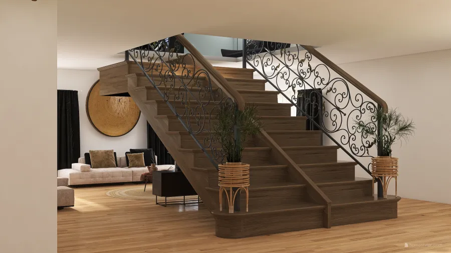 3 story hotel 3d design renderings