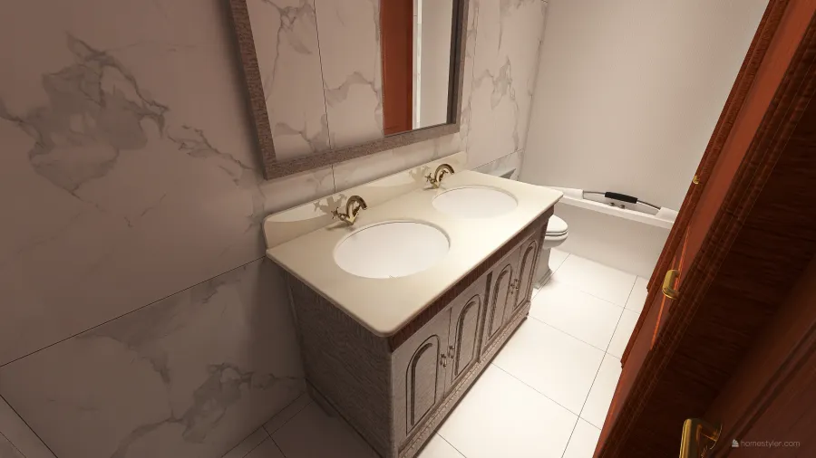 \Master Bathroom/ 3d design renderings