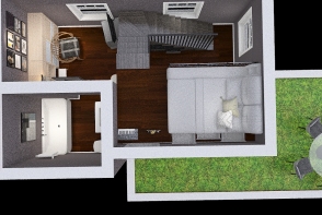 basic tiny home Design Rendering