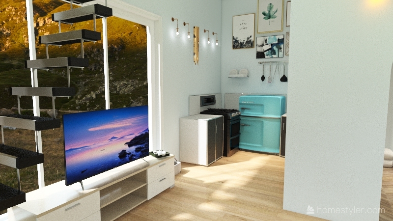 Tiny Home Interior Design Render