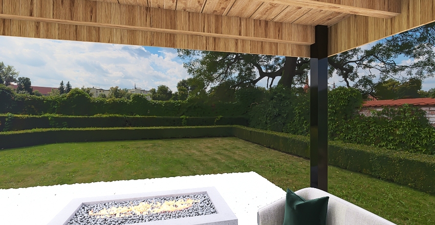 10x10 Shed/Kids Den Interior Design Render