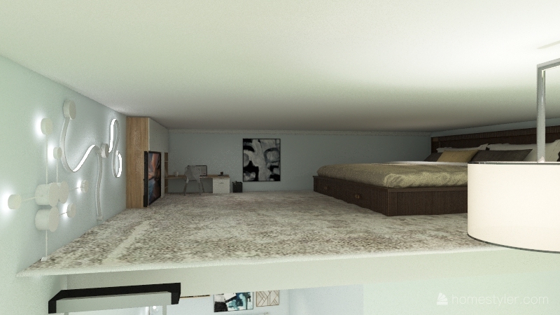 Tiny Home Interior Design Render