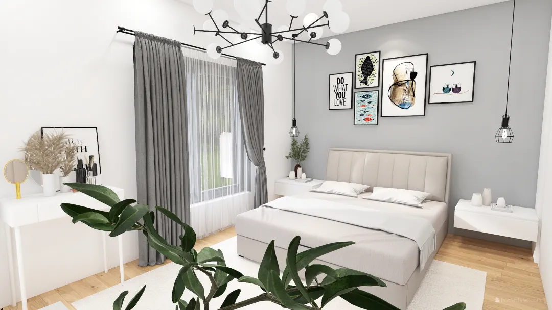 dormitor matrimonial PLAN ETAJ-CASA MAGNOLIA-V2 3d design renderings