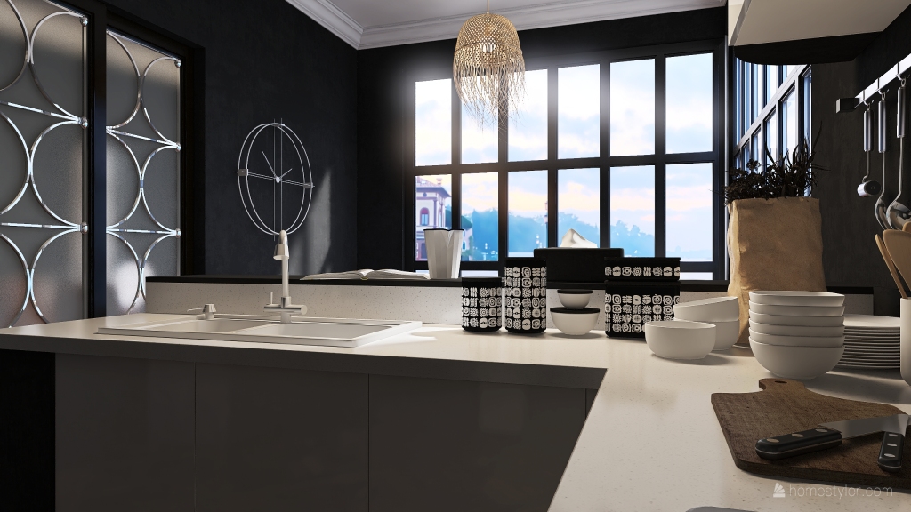 Kitchen&Dining Room 3d design renderings