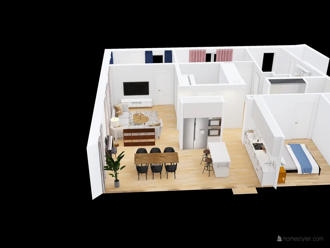 Vega Apartment Public 3d design renderings