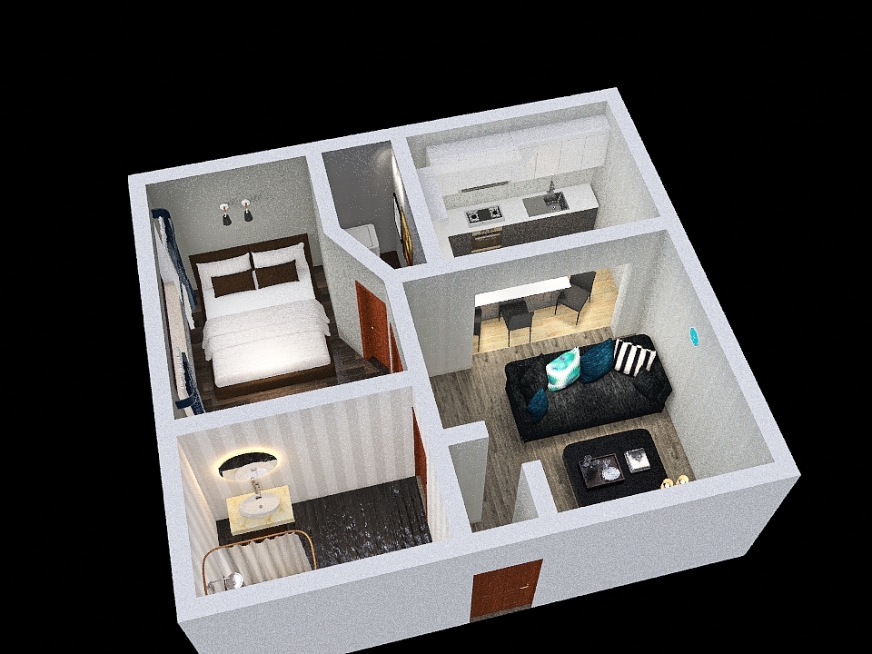 Condominium 2 3d design renderings