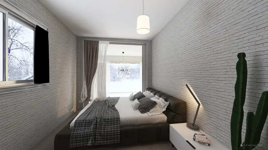 Winter Mini House 3d design renderings