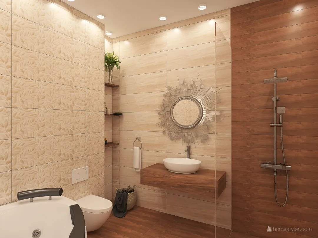 Bebe bath 3d design renderings